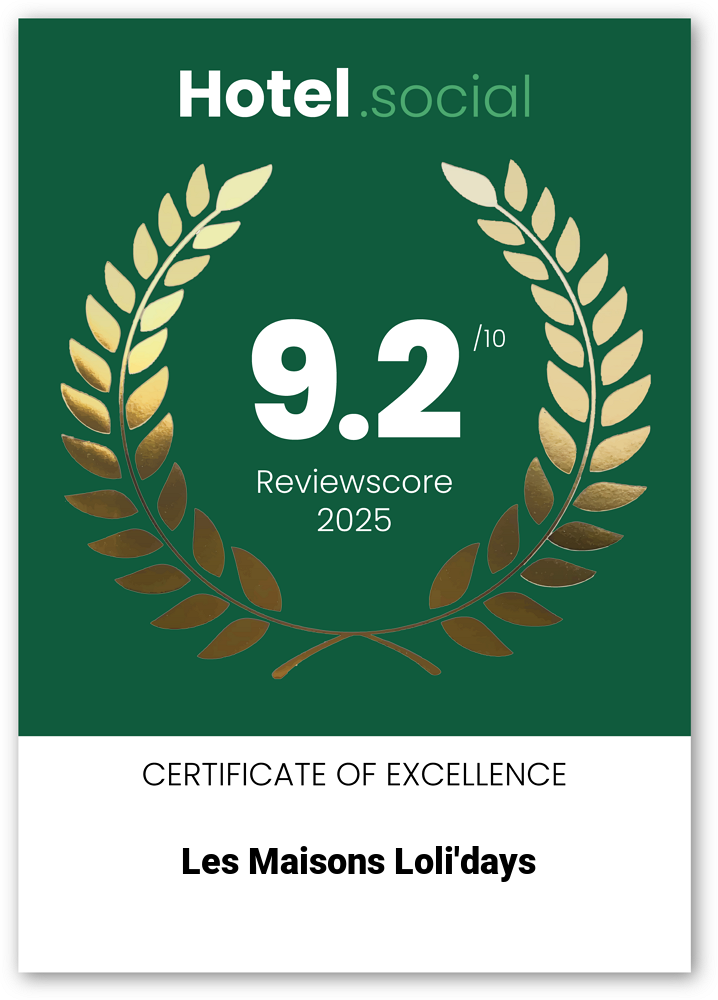 Certificat hotel social Les Maisons Loli'days